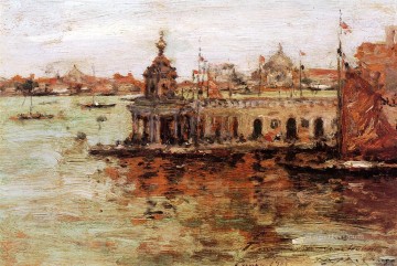 海軍工廠のヴェネツィアの眺め ウィリアム・メリット・チェイス Oil Paintings